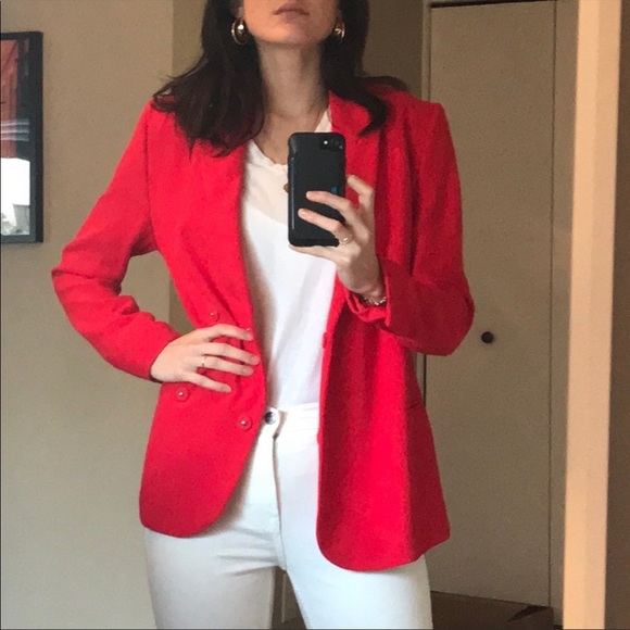 & Other Story Tailored Blazer in red - Picture 3 of 5
